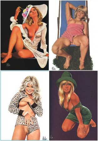 Обложка к Сборник PinUp\NeoPinup живописи XX века